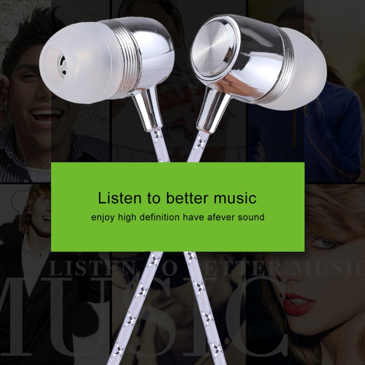 S2 Bass Stereo Sound Generally In-ear Wire Control Earphone with A Pair Earplug Cap, For iPhone, iPad, Galaxy, Huawei, Xiaomi, LG, HTC and Other Smartphones
