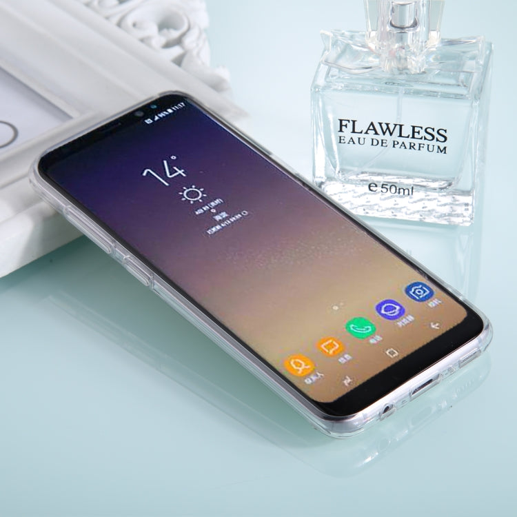 For Galaxy S8+ / G9550 Diamond Encrusted Electroplating Mirror Protective Cover Case with Ring Holder