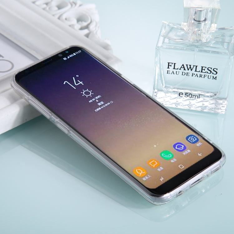 For Galaxy S8+ / G9550 Diamond Encrusted Electroplating Mirror Protective Cover Case with Ring Holder