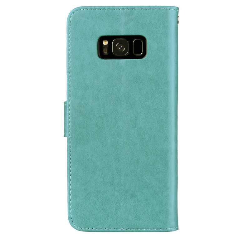 For Galaxy S8 Roses Pressed Flower Pattern Horizontal Flip Leather Case with Holder & Card Slots & Wallet