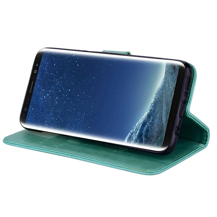 For Galaxy S8 Roses Pressed Flower Pattern Horizontal Flip Leather Case with Holder & Card Slots & Wallet
