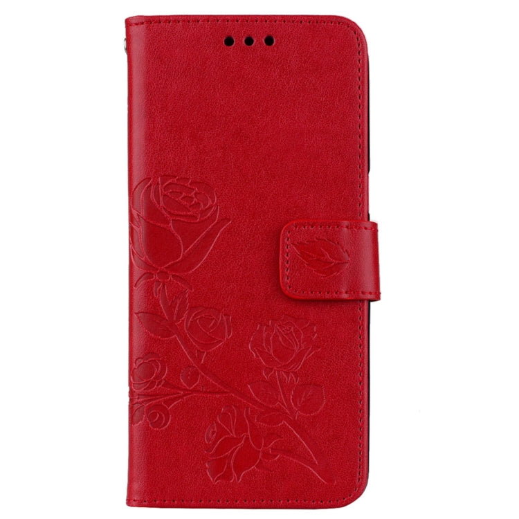 For Galaxy S8 Roses Pressed Flower Pattern Horizontal Flip Leather Case with Holder & Card Slots & Wallet