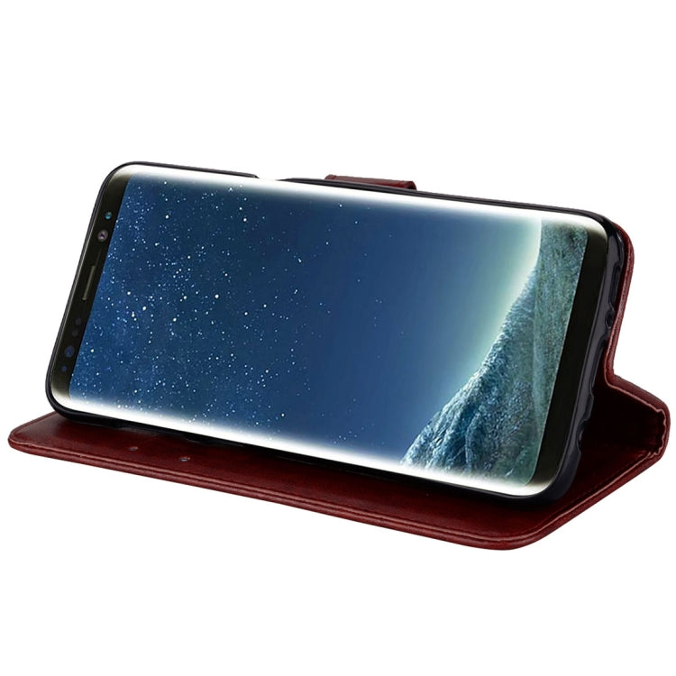 For Galaxy S8 Roses Pressed Flower Pattern Horizontal Flip Leather Case with Holder & Card Slots & Wallet