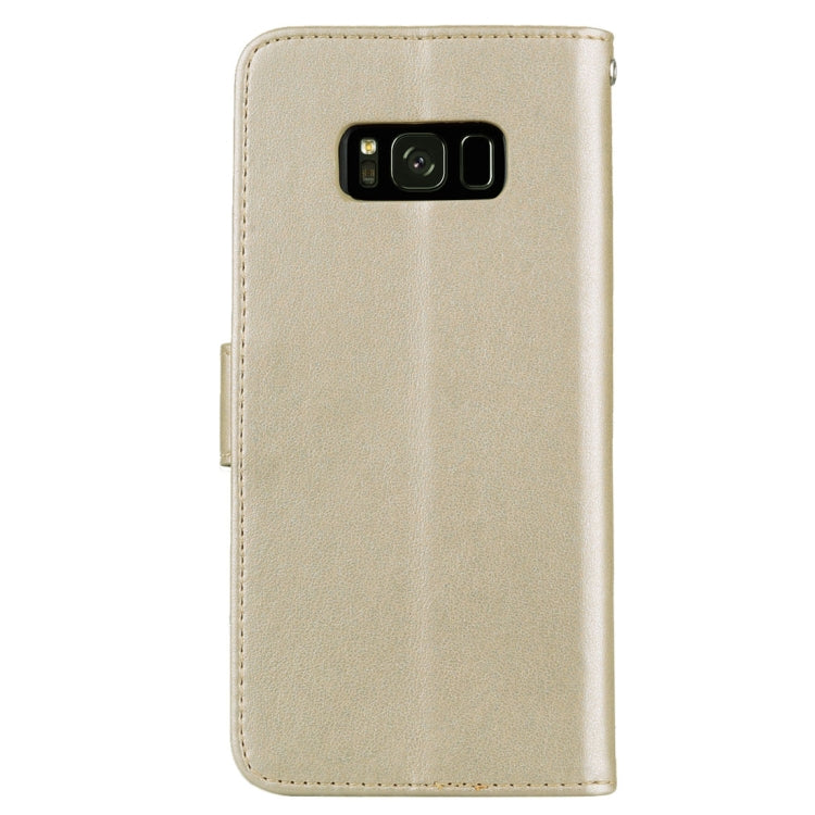 For Galaxy S8 + / G955 Roses Pressed Flower Pattern Horizontal Flip Leather Case with Holder & Card Slots & Wallet