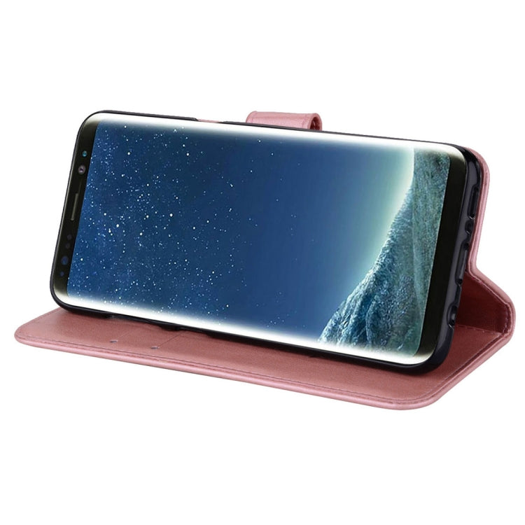 For Galaxy S8 + / G955 Roses Pressed Flower Pattern Horizontal Flip Leather Case with Holder & Card Slots & Wallet