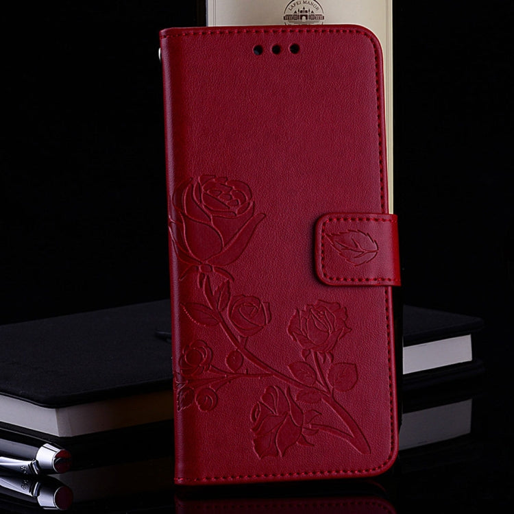 For Galaxy S8 + / G955 Roses Pressed Flower Pattern Horizontal Flip Leather Case with Holder & Card Slots & Wallet
