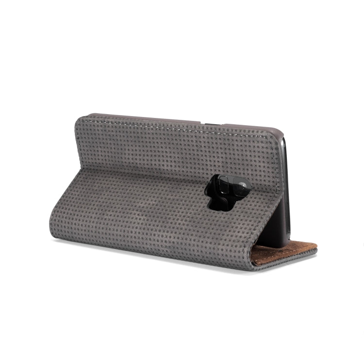 Mesh Breathable Horizontal Flip Leather Case for Galaxy S9 Plus, with Card Slot & Holder & Wallet