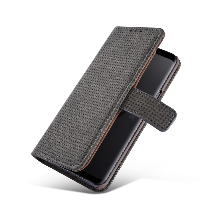 Mesh Breathable Horizontal Flip Leather Case for Galaxy S9 Plus, with Card Slot & Holder & Wallet