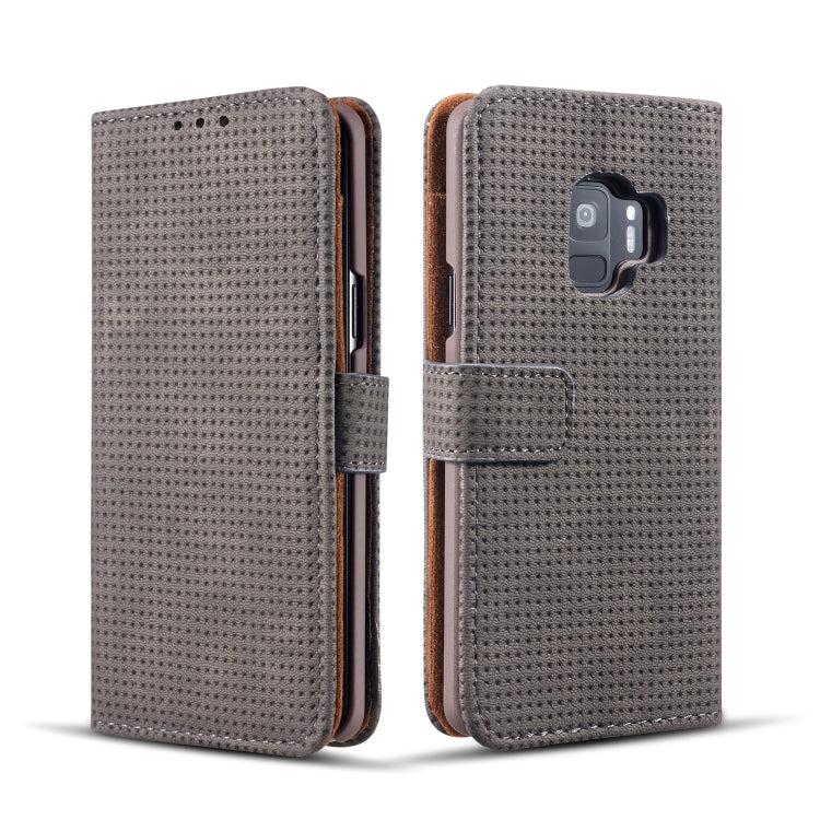 Mesh Breathable Horizontal Flip Leather Case for Galaxy S9 Plus, with Card Slot & Holder & Wallet