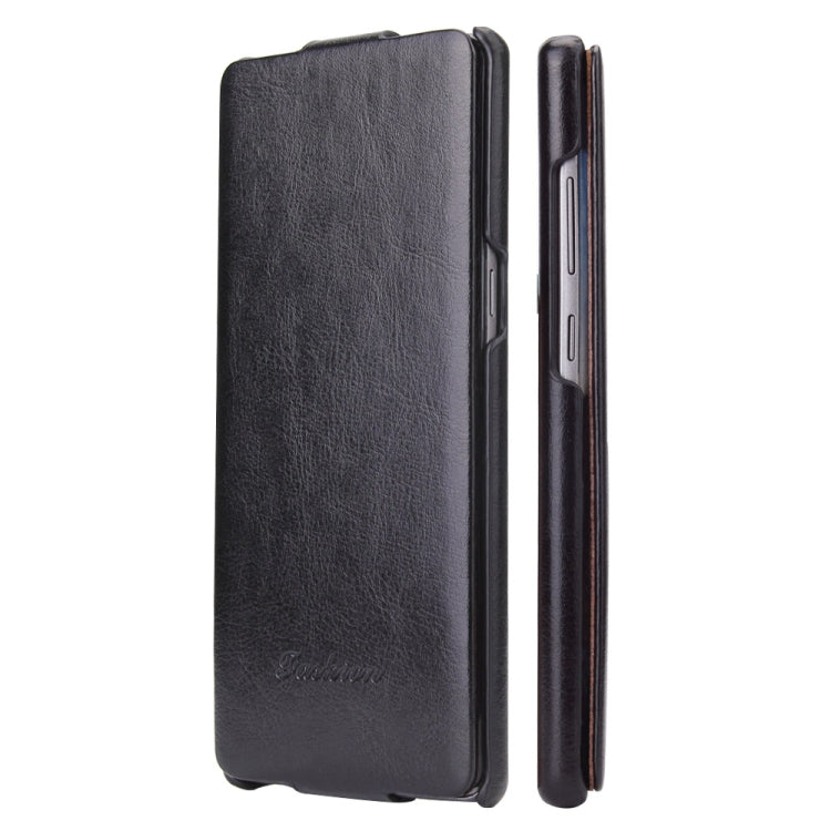 Fierre Shann Retro Oil Wax Texture Vertical Flip PU Leather Case for Galaxy Note 8
