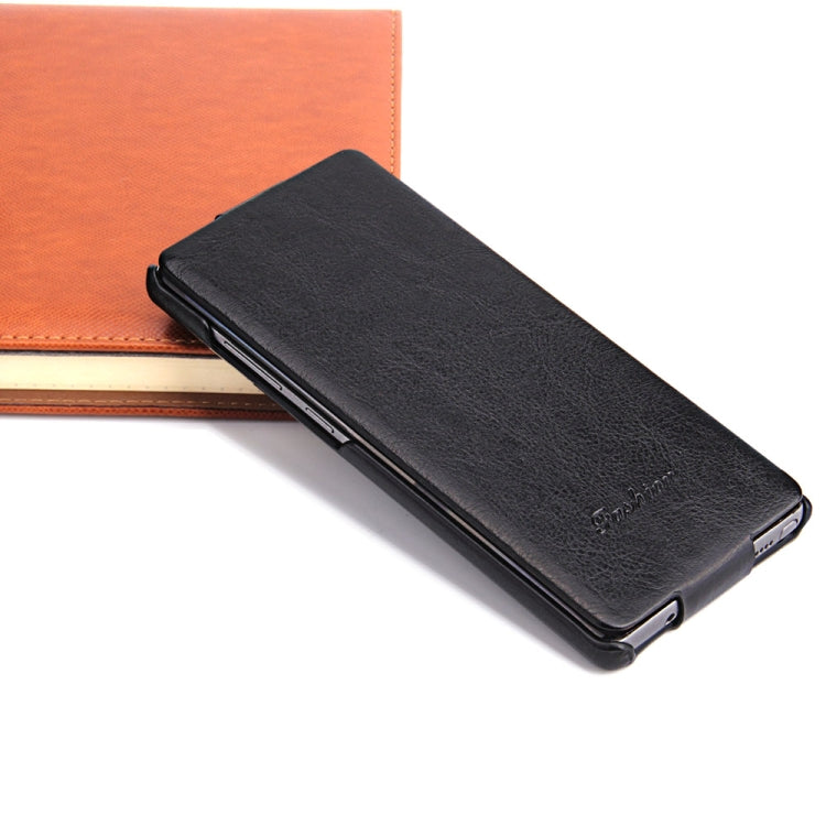 Fierre Shann Retro Oil Wax Texture Vertical Flip PU Leather Case for Galaxy Note 8