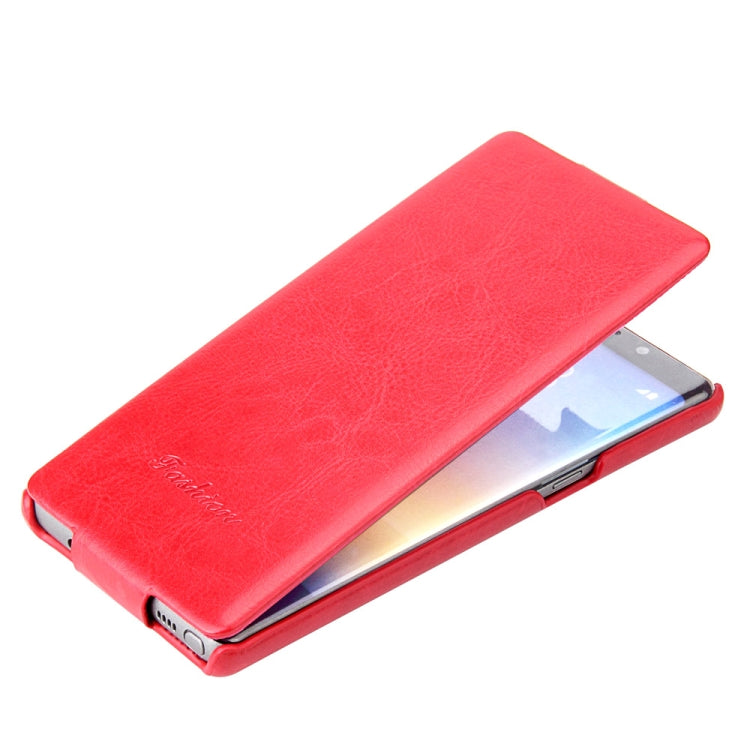 Fierre Shann Retro Oil Wax Texture Vertical Flip PU Leather Case for Galaxy Note 8