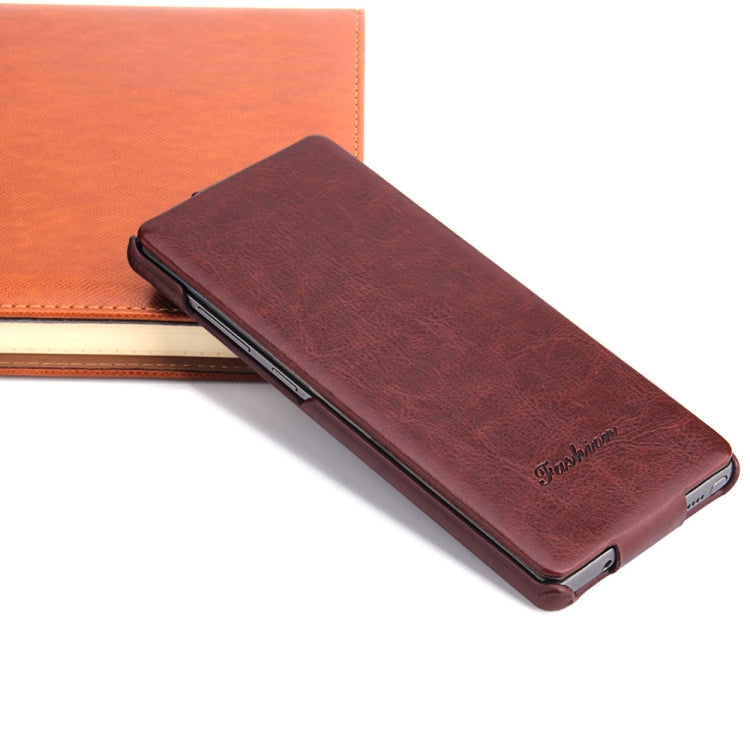 Fierre Shann Retro Oil Wax Texture Vertical Flip PU Leather Case for Galaxy Note 8