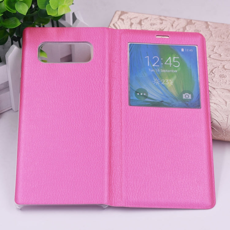 For Galaxy Note 8  PU+PC Horizontal Flip Leather Case with Call Display ID