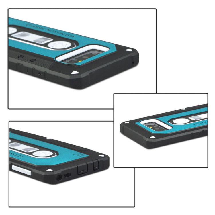 For Galaxy Note 8 Nostalgic Tape Style TPU+PC Protective Back Case