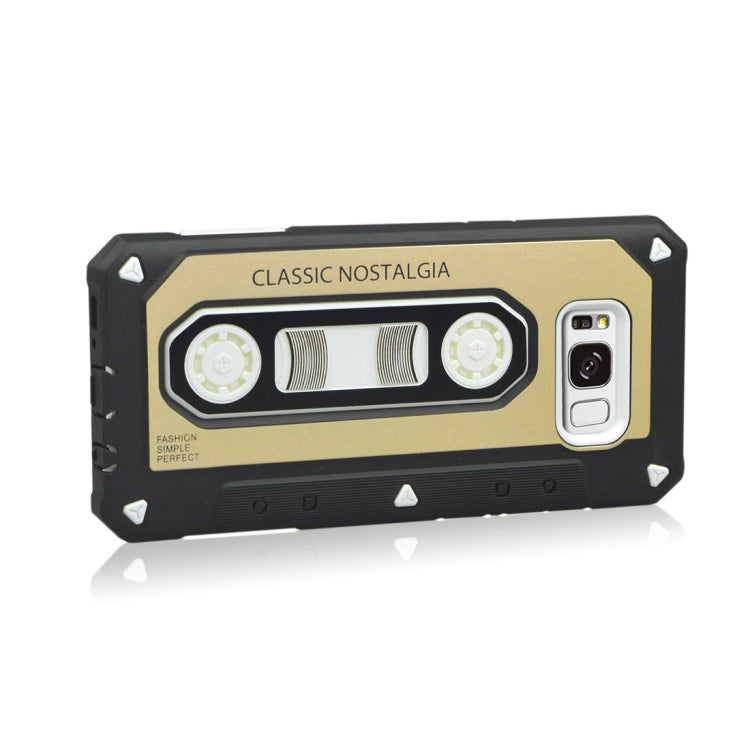 For Galaxy S8 + / G955 Nostalgic Tape Style TPU+PC Protective Back Case