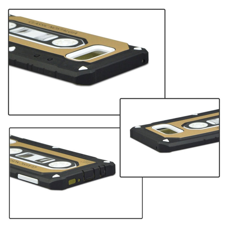 For Galaxy S8 + / G955 Nostalgic Tape Style TPU+PC Protective Back Case