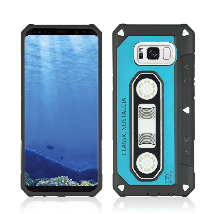 For Galaxy S8 + / G955 Nostalgic Tape Style TPU+PC Protective Back Case
