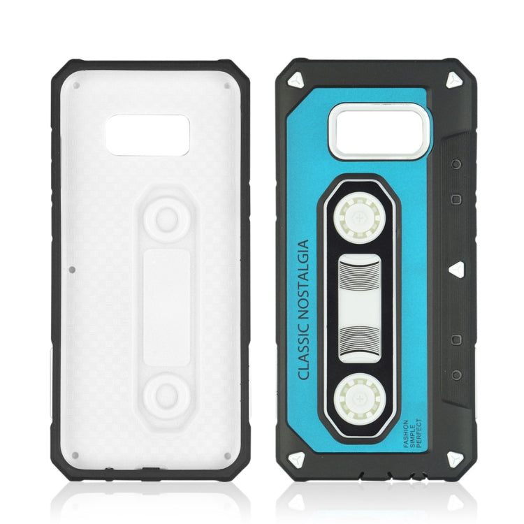 For Galaxy S8 + / G955 Nostalgic Tape Style TPU+PC Protective Back Case