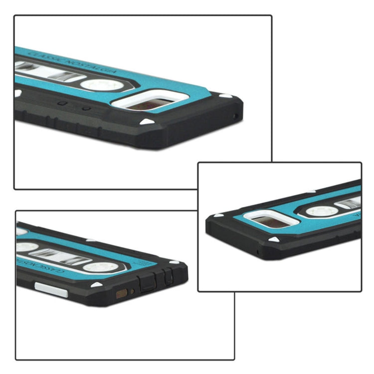 For Galaxy S8 + / G955 Nostalgic Tape Style TPU+PC Protective Back Case