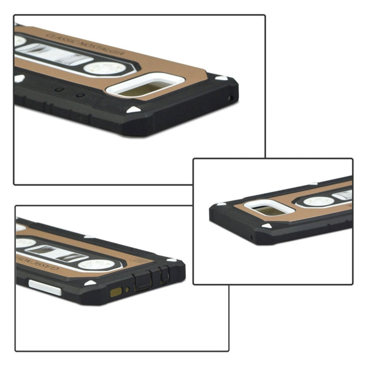For Galaxy S8 + / G955 Nostalgic Tape Style TPU+PC Protective Back Case