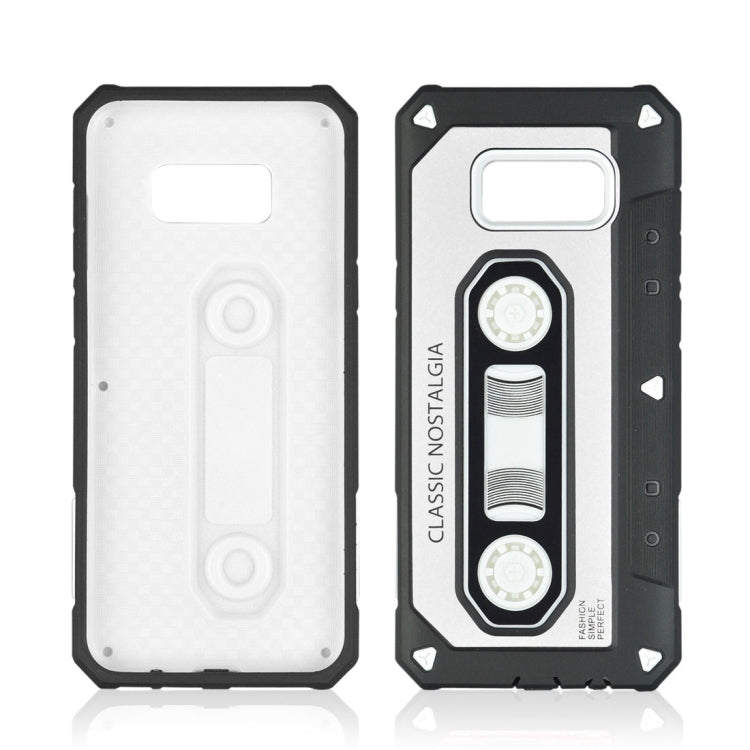 For Galaxy S8 + / G955 Nostalgic Tape Style TPU+PC Protective Back Case