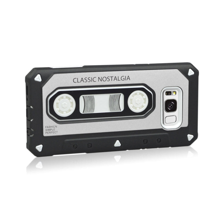 For Galaxy S8 + / G955 Nostalgic Tape Style TPU+PC Protective Back Case
