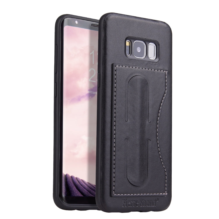 Fierre Shann Full Coverage Protective Leather Case for Galaxy S8+,  with Holder & Card Slot