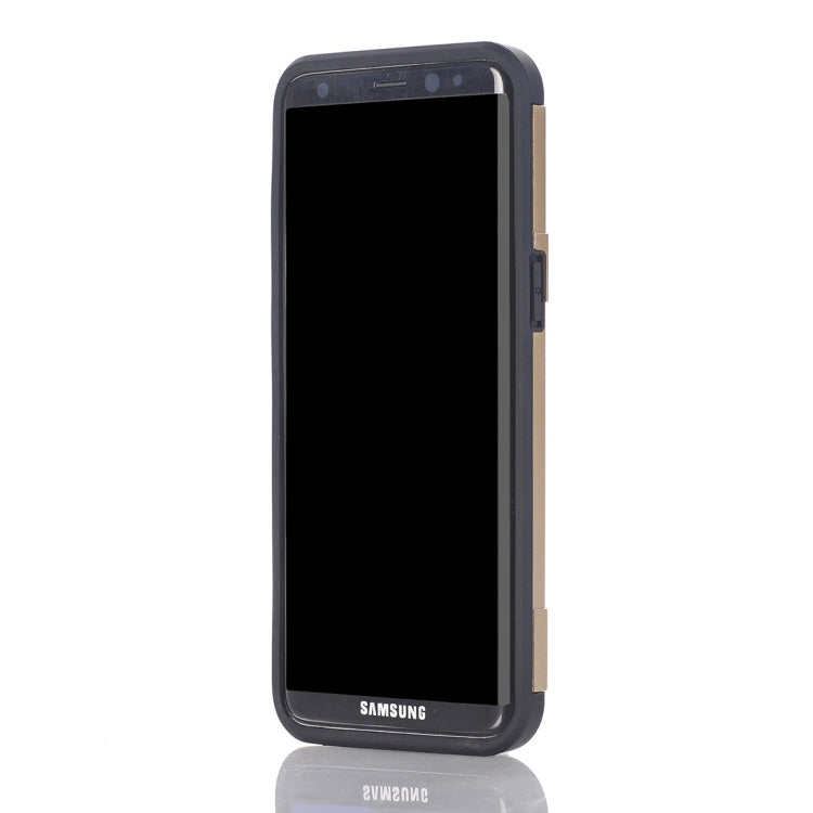 For Galaxy S8+ / G9550 TPU + PC Shockproof Protective Back Cover Case with Holder & Card Slots