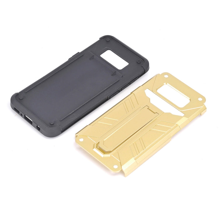 For Galaxy S8+ / G9550 TPU + PC Shockproof Protective Back Cover Case with Holder & Card Slots