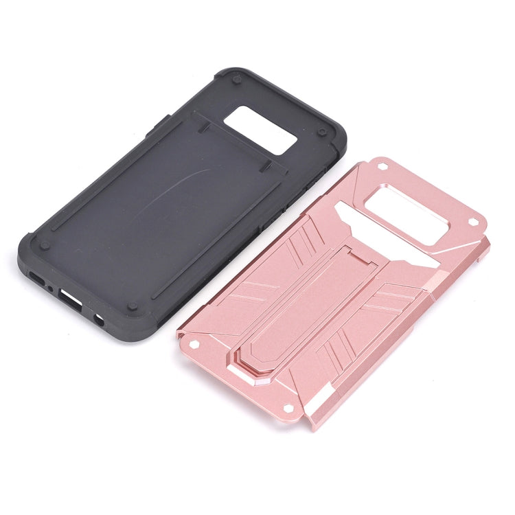 For Galaxy S8+ / G9550 TPU + PC Shockproof Protective Back Cover Case with Holder & Card Slots
