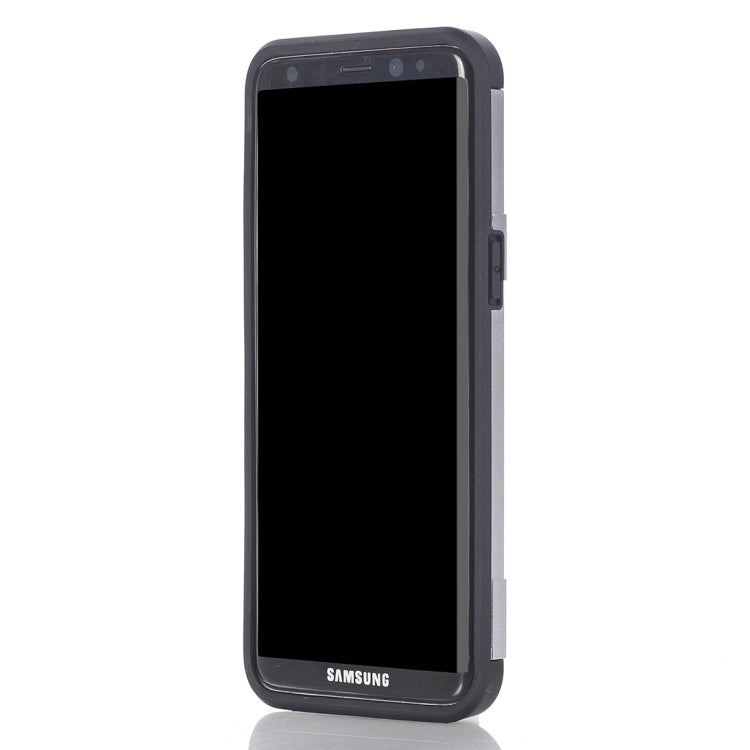For Galaxy S8+ / G9550 TPU + PC Shockproof Protective Back Cover Case with Holder & Card Slots