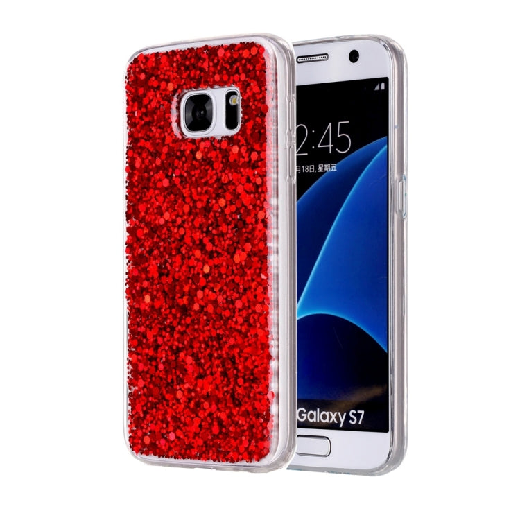For Galaxy S7 / G930 Glitter Powder Soft TPU Protective Case
