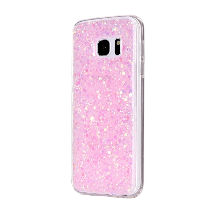 For Galaxy S7 Edge / G935 Glitter Powder Soft TPU Protective Case
