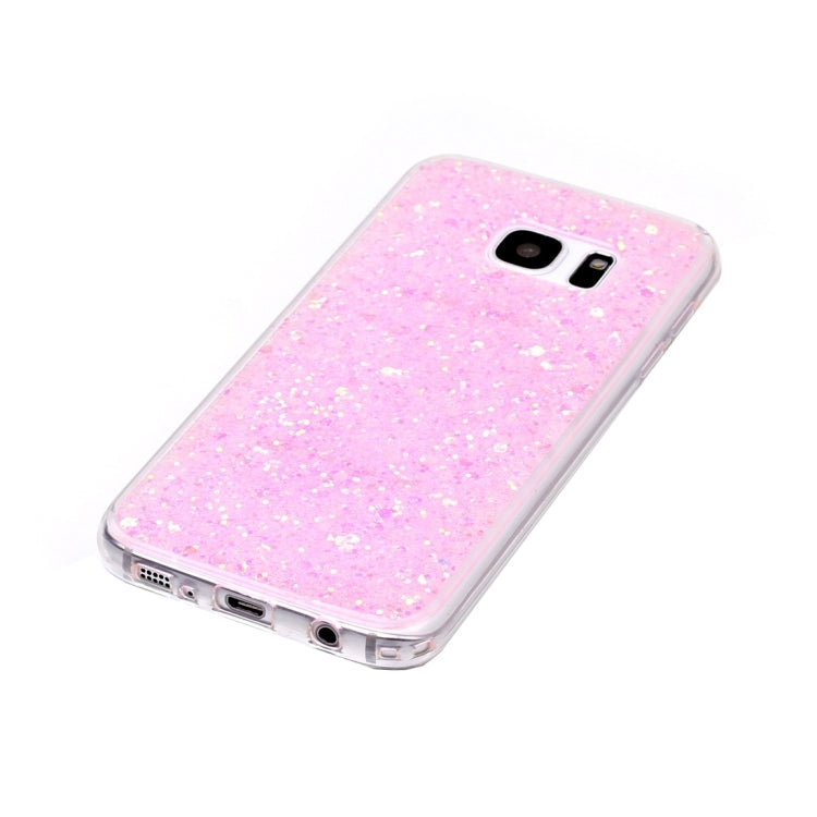 For Galaxy S7 Edge / G935 Glitter Powder Soft TPU Protective Case