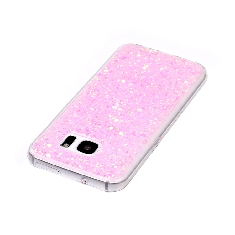 For Galaxy S7 Edge / G935 Glitter Powder Soft TPU Protective Case