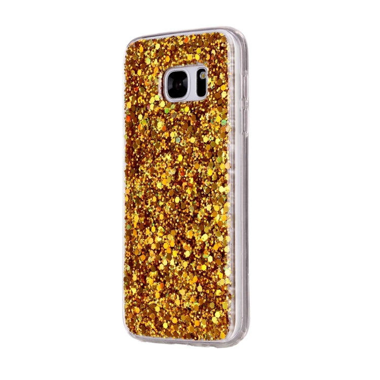For Galaxy S7 Edge / G935 Glitter Powder Soft TPU Protective Case