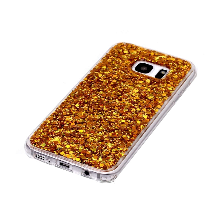 For Galaxy S7 Edge / G935 Glitter Powder Soft TPU Protective Case