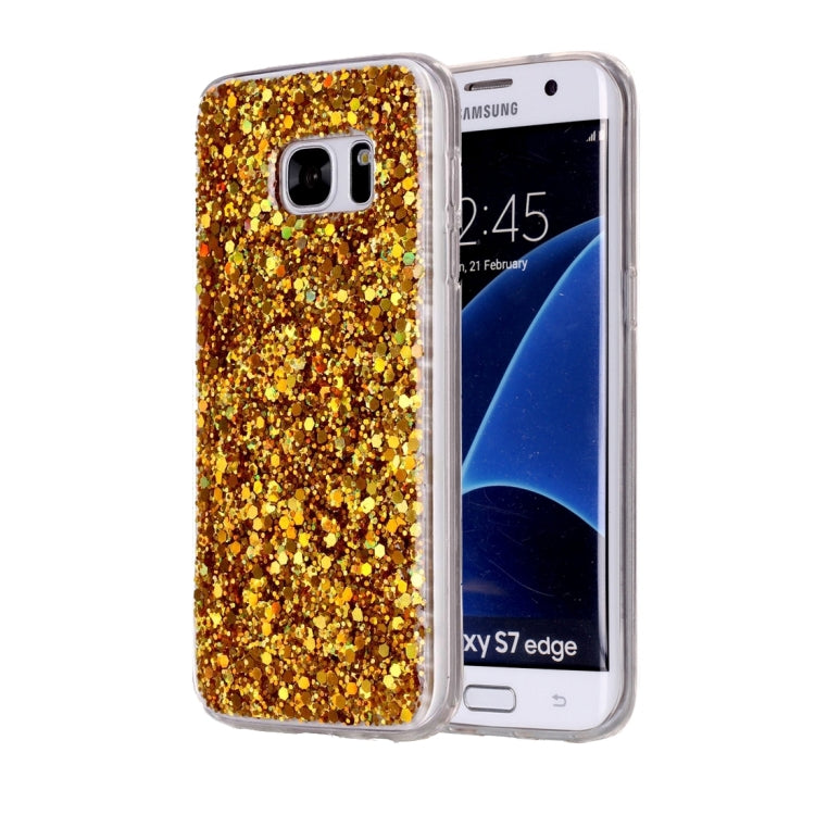 For Galaxy S7 Edge / G935 Glitter Powder Soft TPU Protective Case