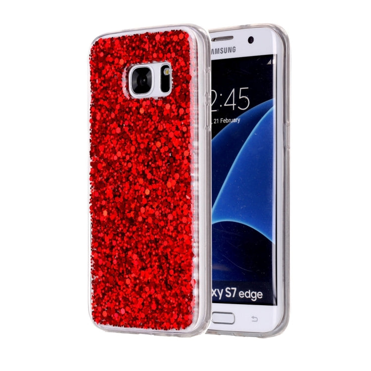 For Galaxy S7 Edge / G935 Glitter Powder Soft TPU Protective Case