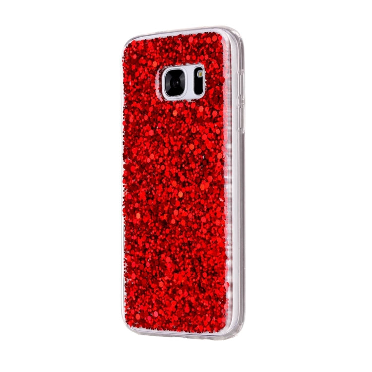 For Galaxy S7 Edge / G935 Glitter Powder Soft TPU Protective Case
