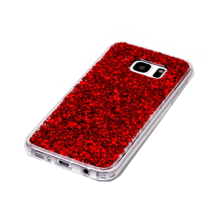 For Galaxy S7 Edge / G935 Glitter Powder Soft TPU Protective Case