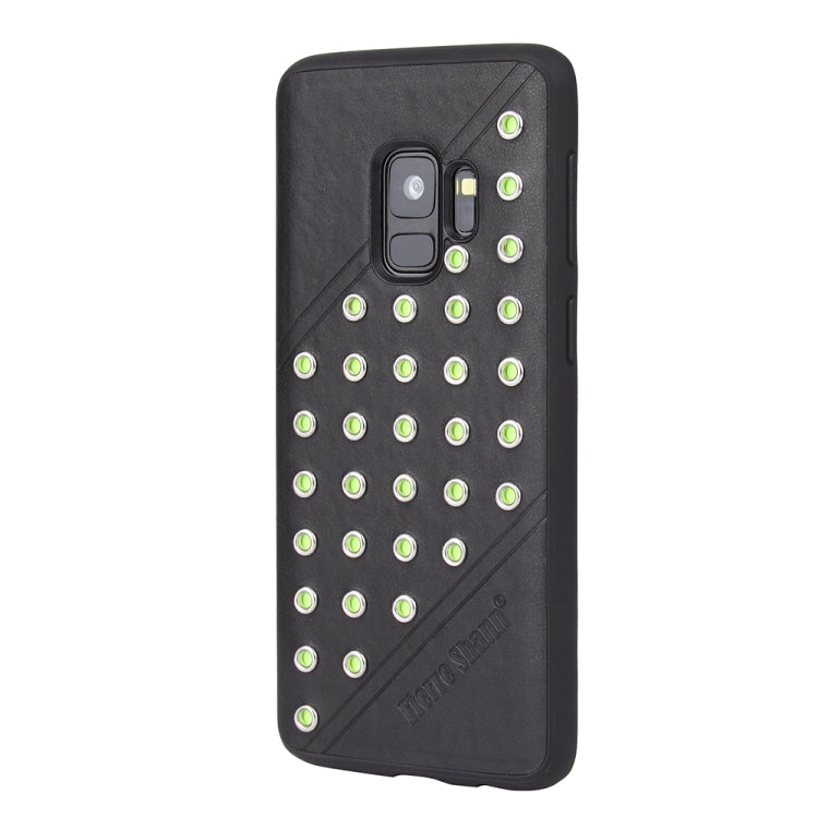 Star Series Retro Crazy Horse Texture PU Leather Case for Galaxy S9 (Black)