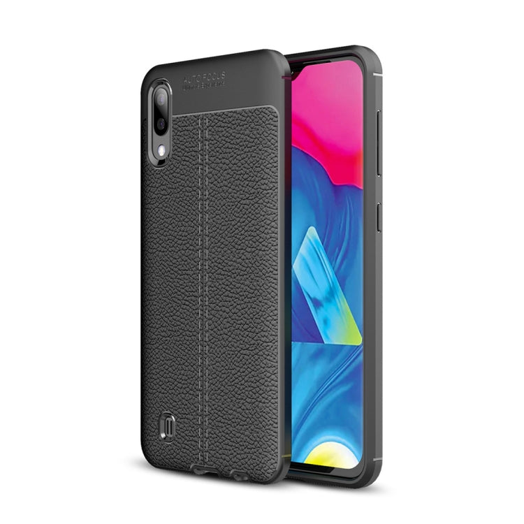 Litchi Texture TPU Shockproof Case for Galaxy M10