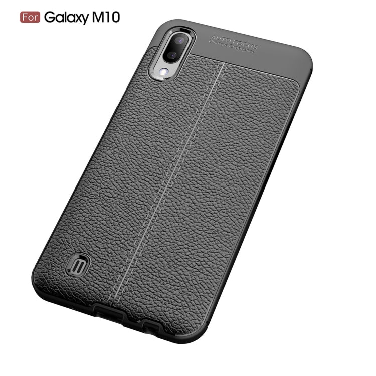Litchi Texture TPU Shockproof Case for Galaxy M10