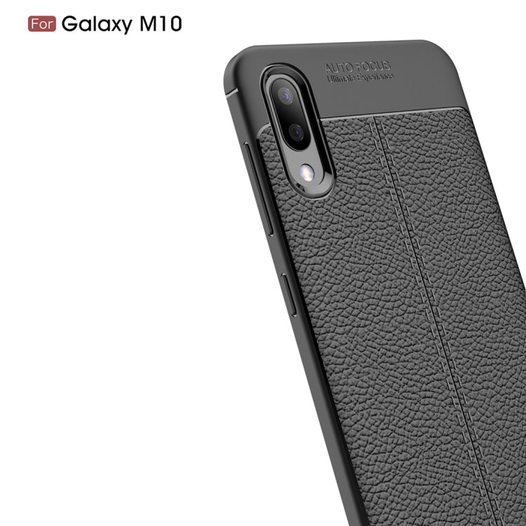 Litchi Texture TPU Shockproof Case for Galaxy M10