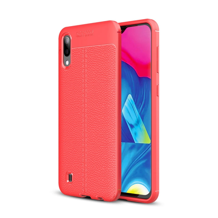 Litchi Texture TPU Shockproof Case for Galaxy M10