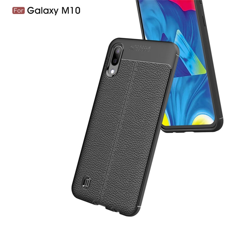 Litchi Texture TPU Shockproof Case for Galaxy M10