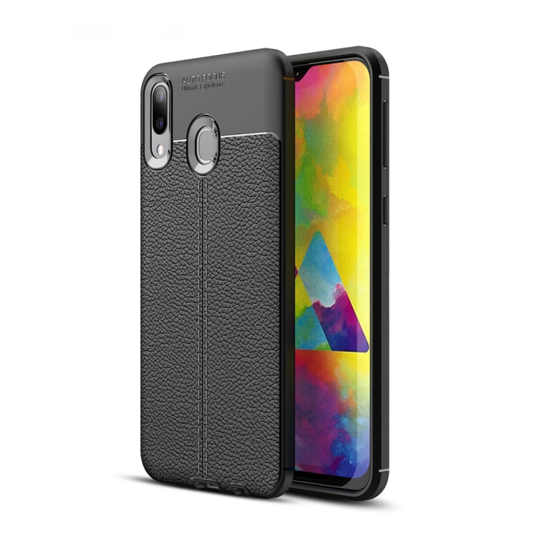 Litchi Texture TPU Shockproof Case for Galaxy M20