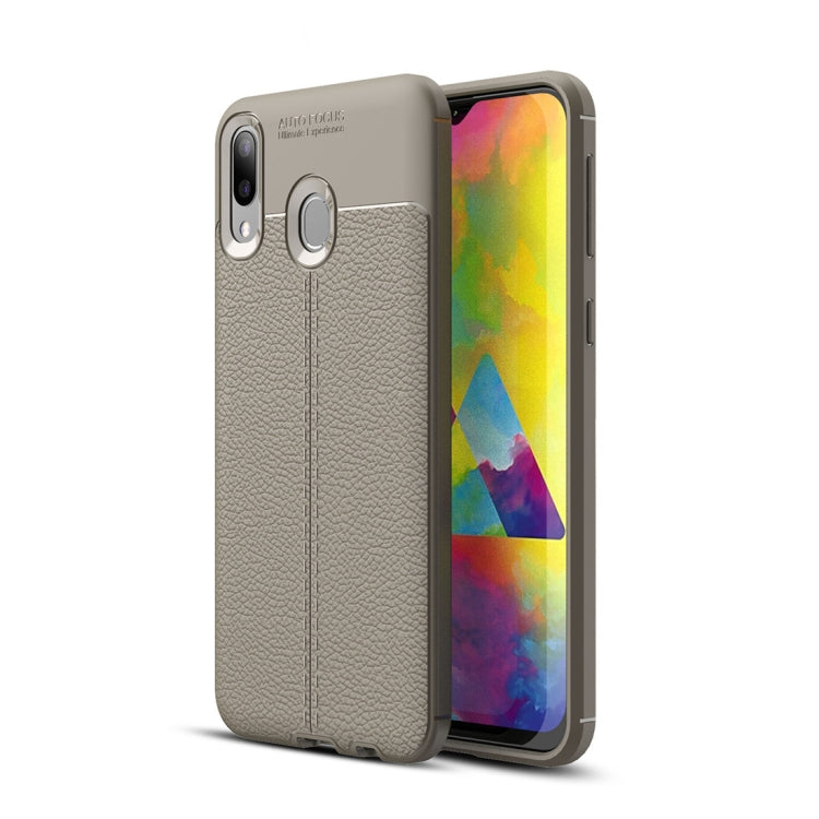Litchi Texture TPU Shockproof Case for Galaxy M20